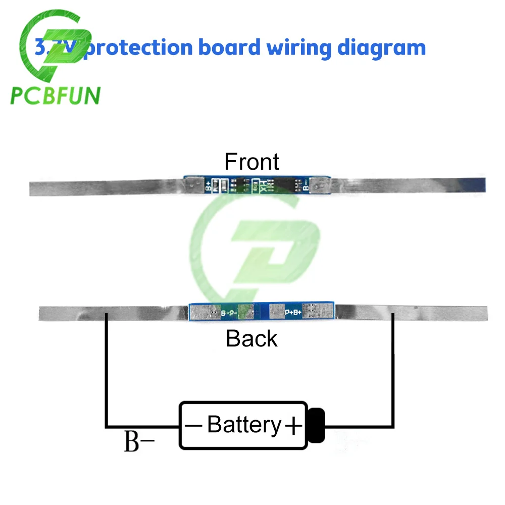 1pcs 1S 3.7V 3A Li-ion BMS PCM Battery Protection Board for 18650 Lithium Battery Overcharge Overdischarge Protection