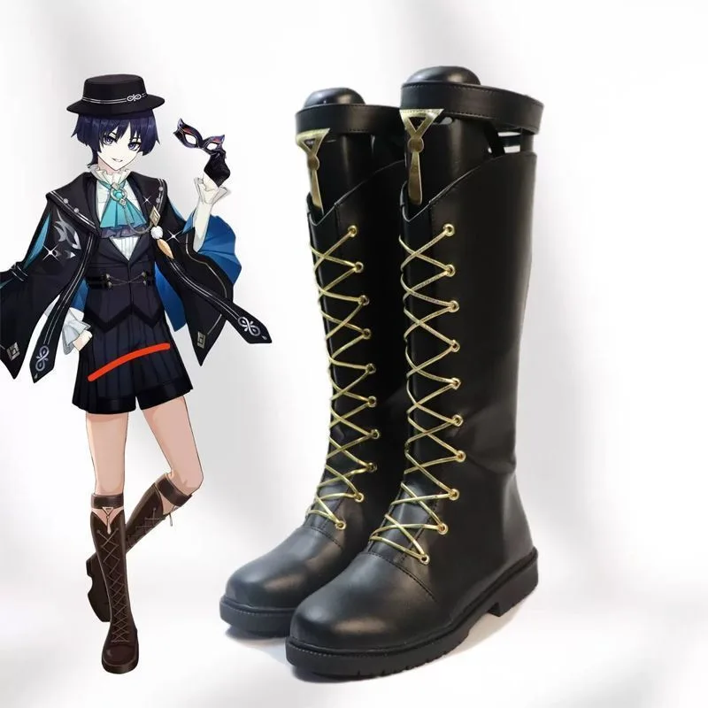 

Обувь для косплея «Путешественник» по аниме и игре Genshin Impact, из полиуретана