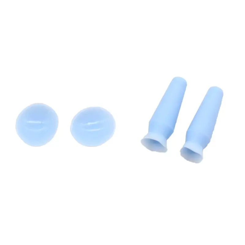 B97A-Embedded Wire Silicone Eyeball Protective Cover Double Eyelid Protector Prosthetic Eye Piece Suction Cup Green