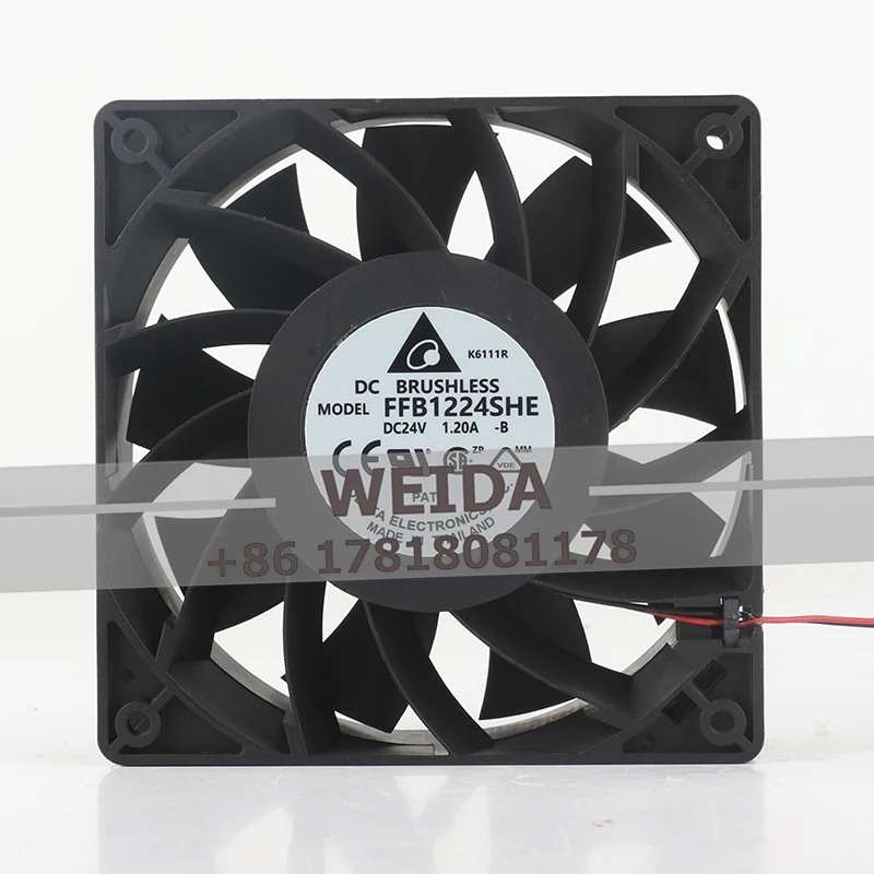 

Новый вентилятор охлаждения Delta DC 24V 1.20A FFB1224SHE 12 см с высоким объемом воздушного потока для инверторных печатных машин