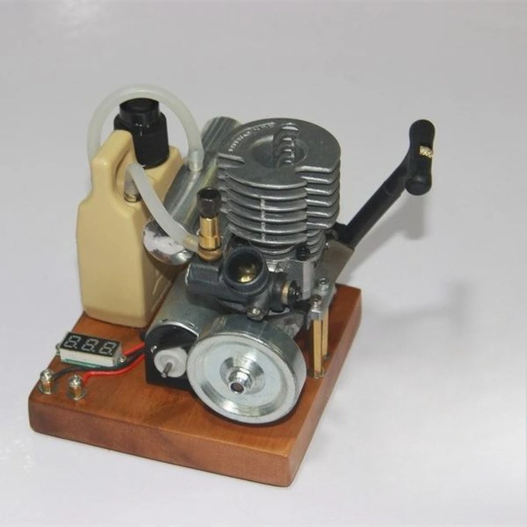 15 Stage Methanol Engine Converted Into Generator with Lighting Capabilities Experimental Teaching Aids Engine Ornament Gift