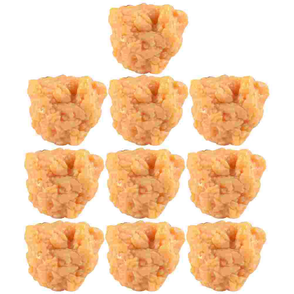 Simulation Popcorn Chicken Simulated Food Model Lifelike Imitated Roasted Nuggets