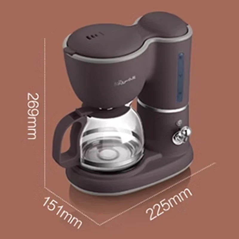 Petite machine à café multifonctionnelle, filtre goutte à goutte, entièrement automatique, 220V, 600ml