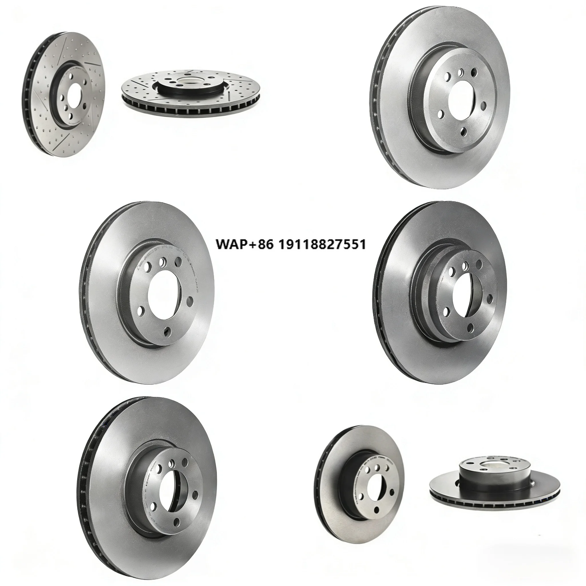 

New Hight-Carbon Cast Iron UV-Coated Vane-Type Front Brake Disc for