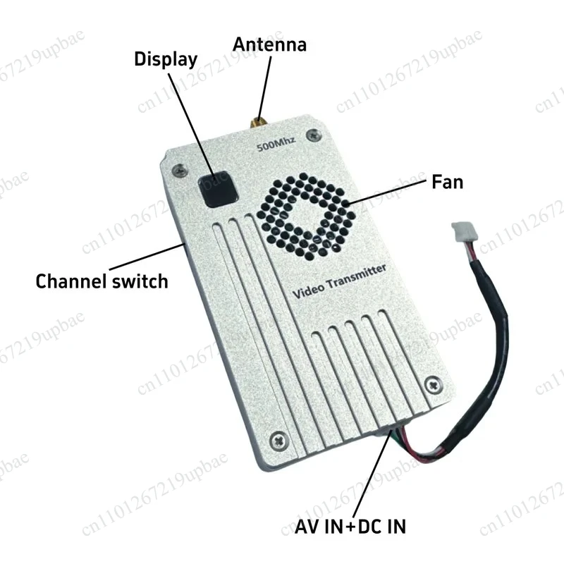 500-600MHz 5W 8 Channels FPV Transmitter Receiver Set Wireless Video TX RX Module for Long Range RC Drone
