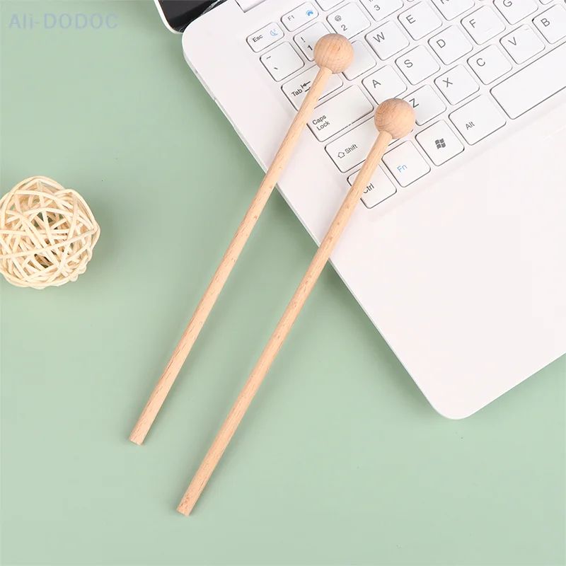 1Pair Solid Wood Knocking Sticks Hammer Children's Percussion Instruments Wood Mallets Percussion Sticks for Xylophone