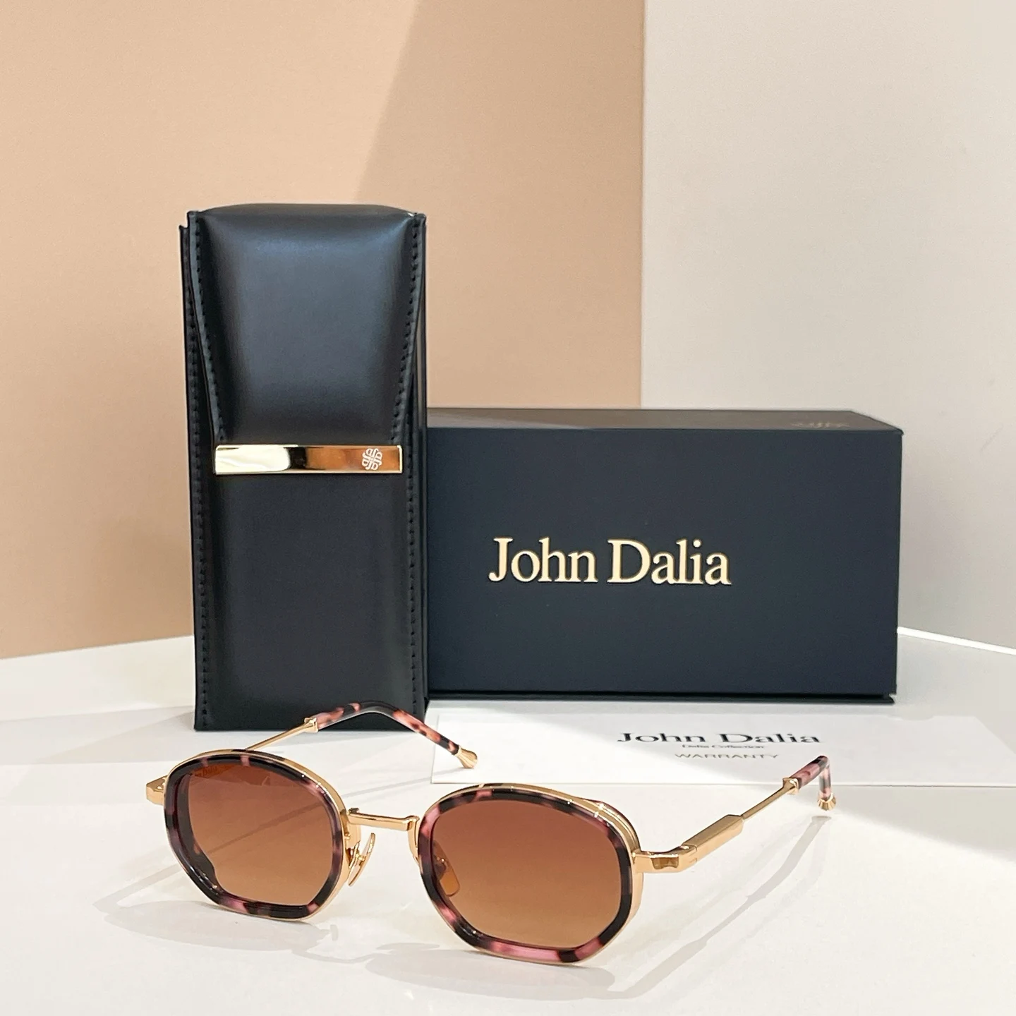 Voor JOHN DALIA JD zonnebril Uv400 heren klassiek vintage luxe ontwerp vierkant vrijetijdsbedrijf brillen van hoge kwaliteit met etui