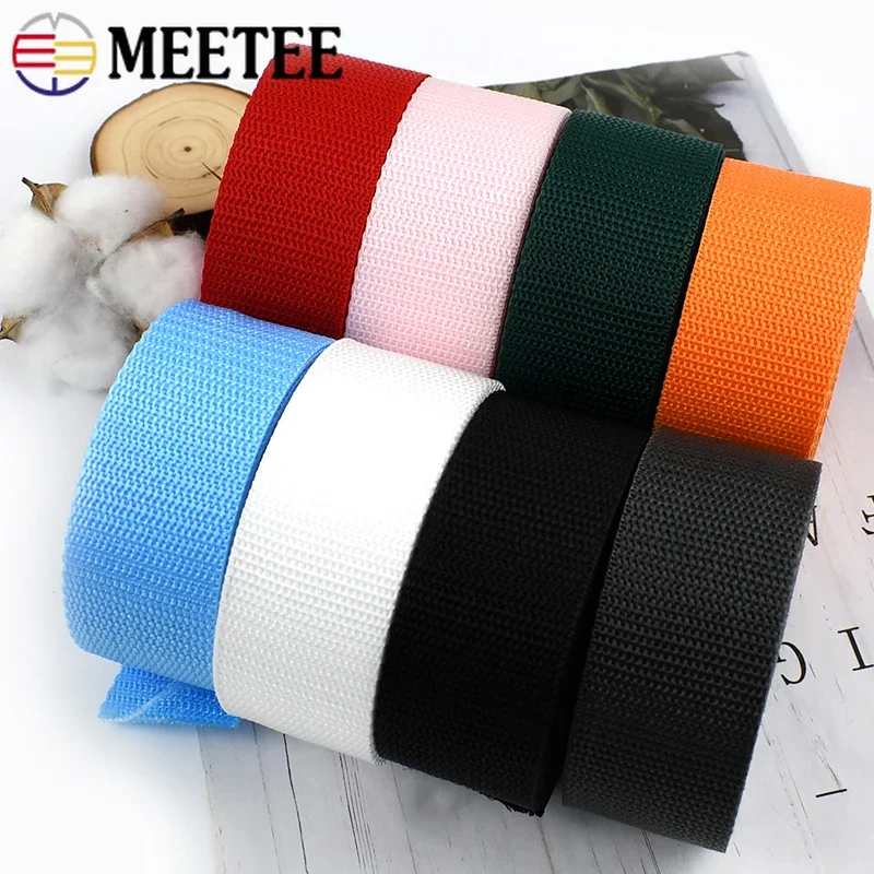 20M 20-50mm PP Webbing Bag Shoulder Strap To The Meter Clothes Trimmings Decorative Braid Ribbon Band Binding Sewing Accessories