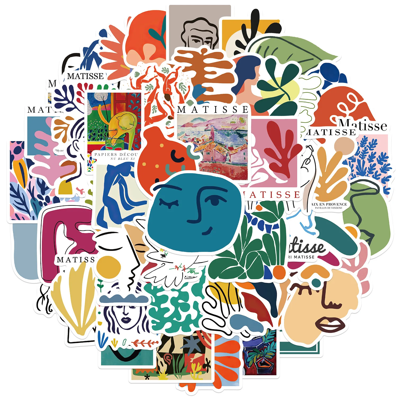 10/30/50 pçs cor abstrata popularidade pop arte dos desenhos animados adesivos diy portátil bagagem skate graffiti decalques adesivo