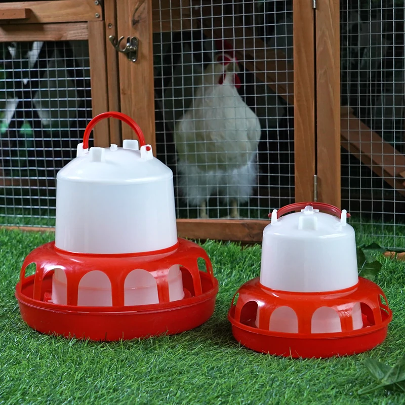 1Kg/3Kg Poultry Automatic Drinking Bucket Quail Pigeon Feeder Chicken Feeding Water Poultry Animal Feeding Tool Supply