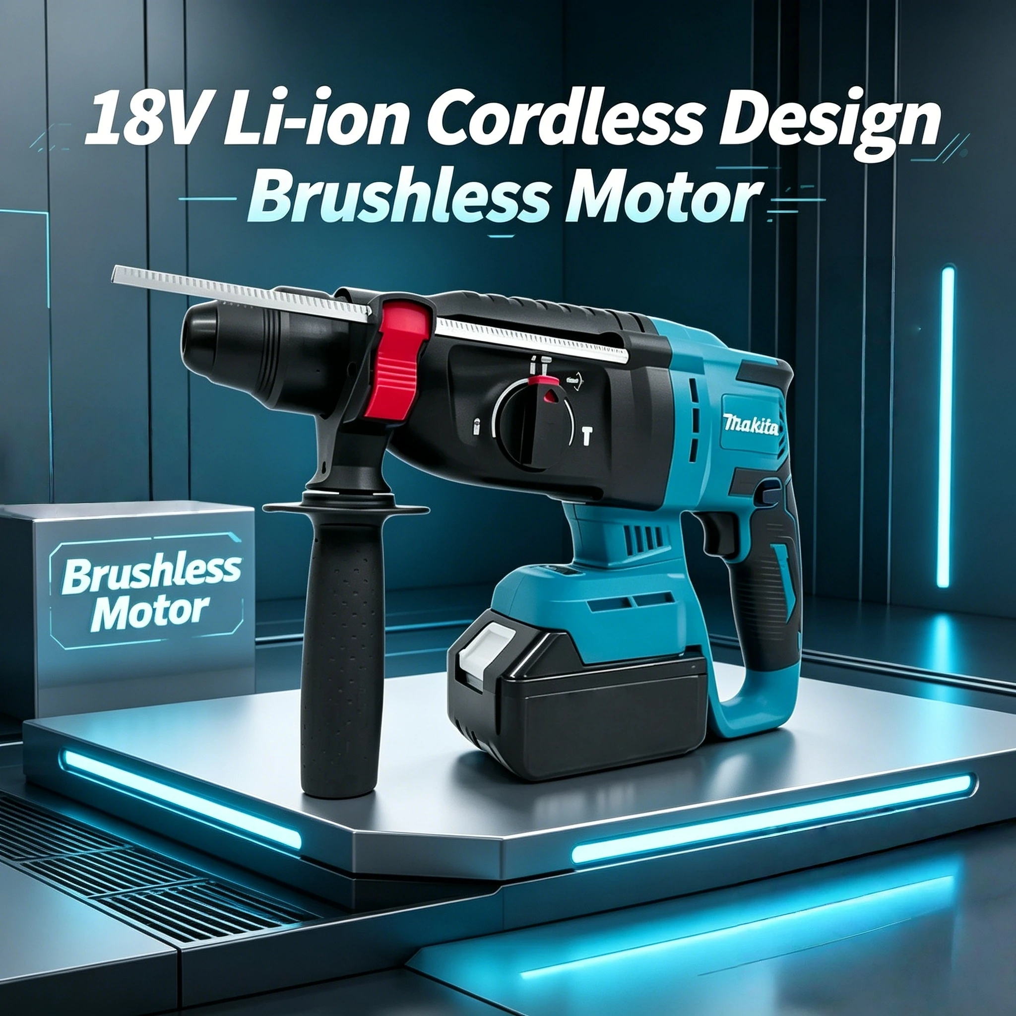 

Makita 26MM Cordless Hammer Brushless Electric Hammer 18V Lithium Battery Wireless Drills Makita 18v Power Tools ﻿（bare tool）