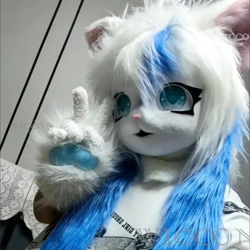 Fursuit Kigurumi Headsets Furry Cosplay Costumes Comiket Furries Rubbit Doll Cat Costumes Animal Heads