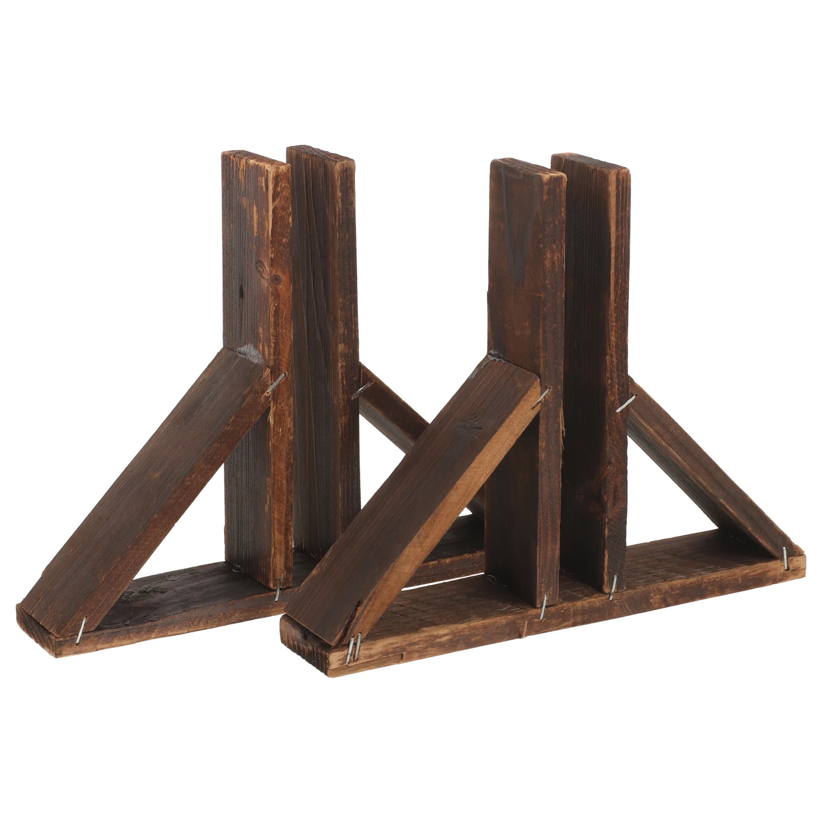 2Pcs Wooden Fence Base Support for Garden Lawn Courtyard Easy Installation Fence Fixed Support Garden Fence Base Stable