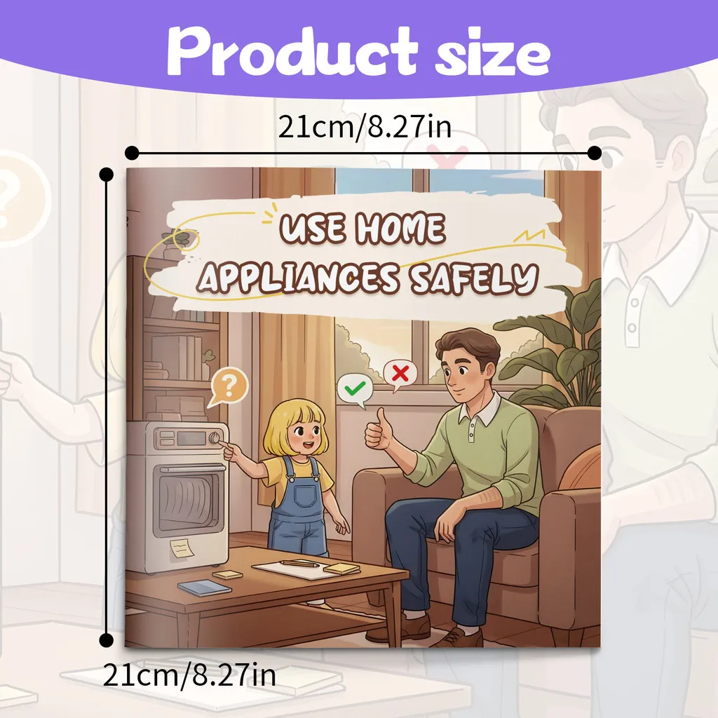Kids Safety Picture Books| “Use Home Appliances Safely”, “Don’t Go with Strangers”, “Please Don’t Touch Me”
