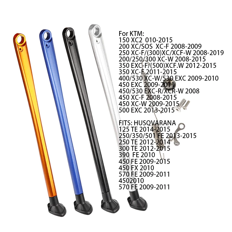 

Motorcycle Parking Side Stand Kickstand With Spring Kit 38cm For KTM Husqvarna XC XCW XCF XCFW EXC EXCF 150-450 500 530 TE FE