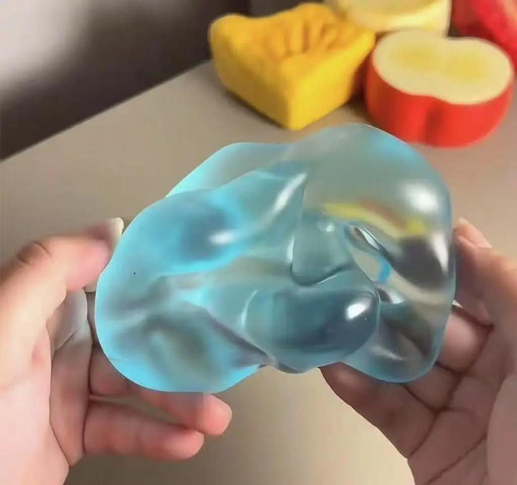 ألعاب المالتوز الزرقاء اسفنجي مكافحة الإجهاد لعبة تململ حسية لينة شفافة انتعاش بطيء الضغط الاسترخاء بعد دراسة اللعب #3