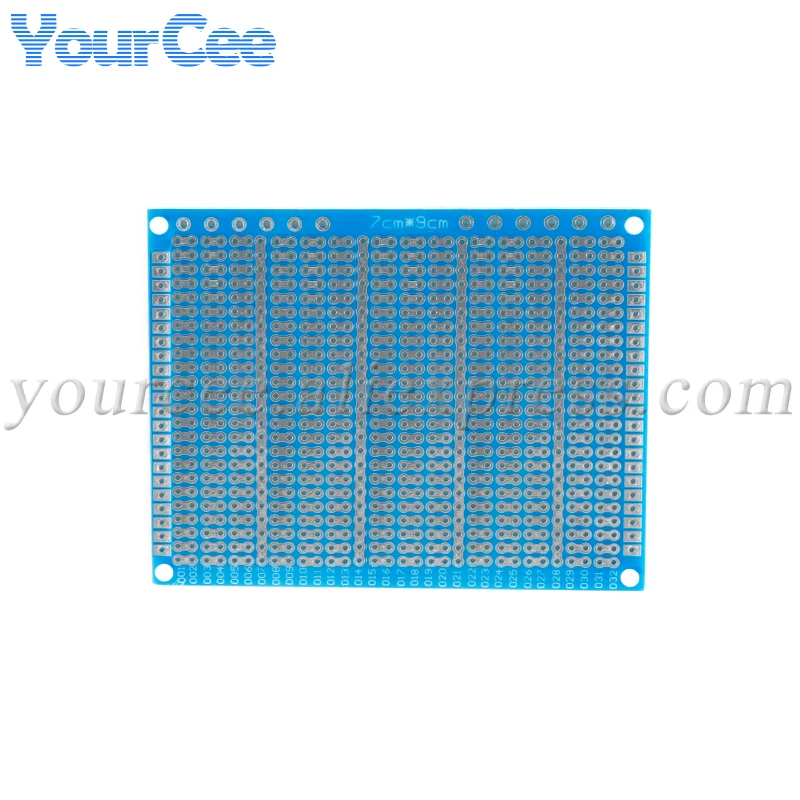 2pcs Single Sided PCB 7X9CM 2.54MM Spacing 7*9CM Glass Fiber Blue Oil Universal Experimental Board 70*90mm