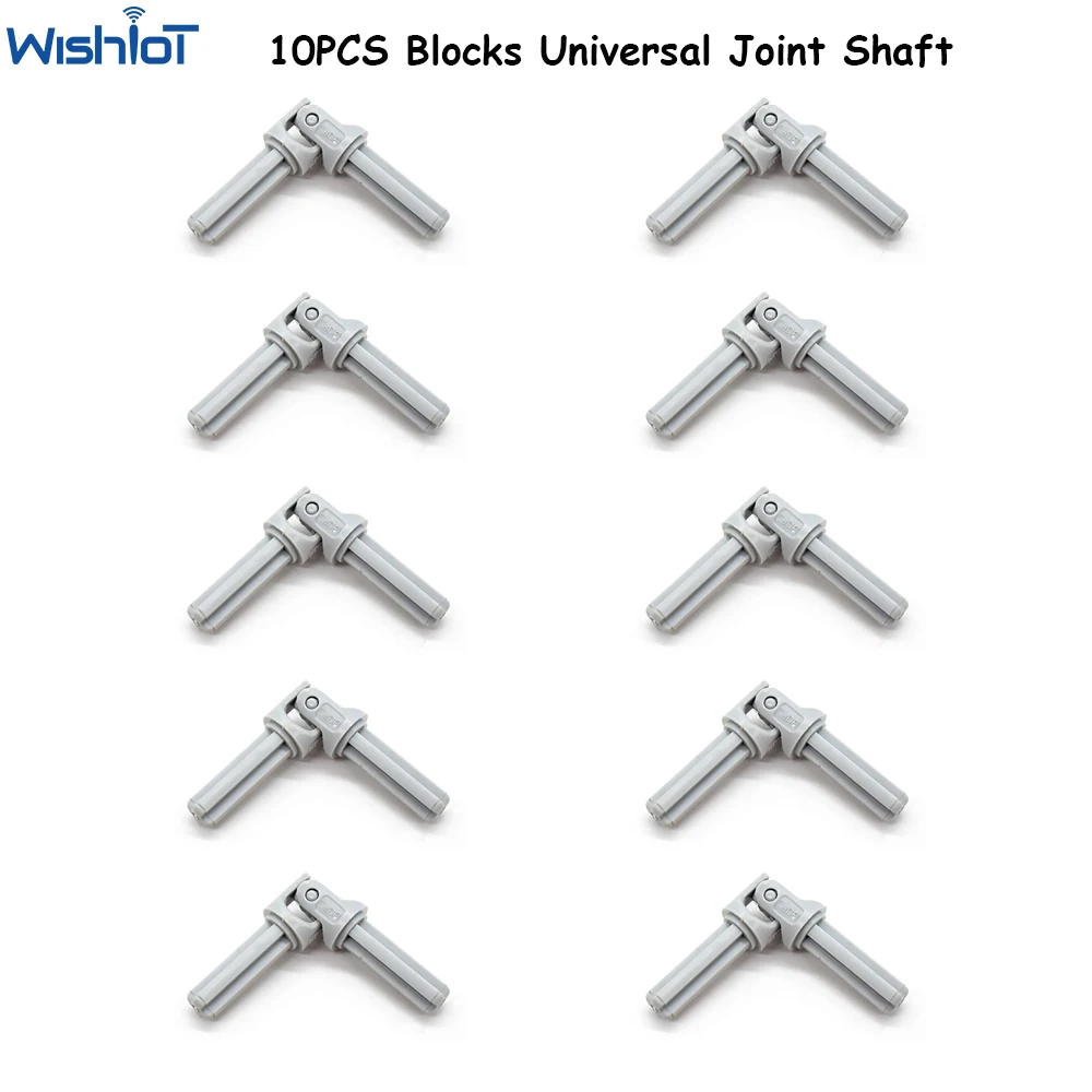 10PCS 55mm Universal Joint Shaft Axle Small Particles Compatible with Buildong Blocks 61999 61903 9244 Universal Joint Connector