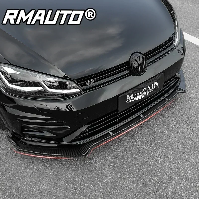 For VW Golf 7 MK7 MK7.5 GTI 2014-2020 Car Front Bumper Splitter Lip Diffuser Spoiler Protector Deflector Car Accessory Body Kit view 3