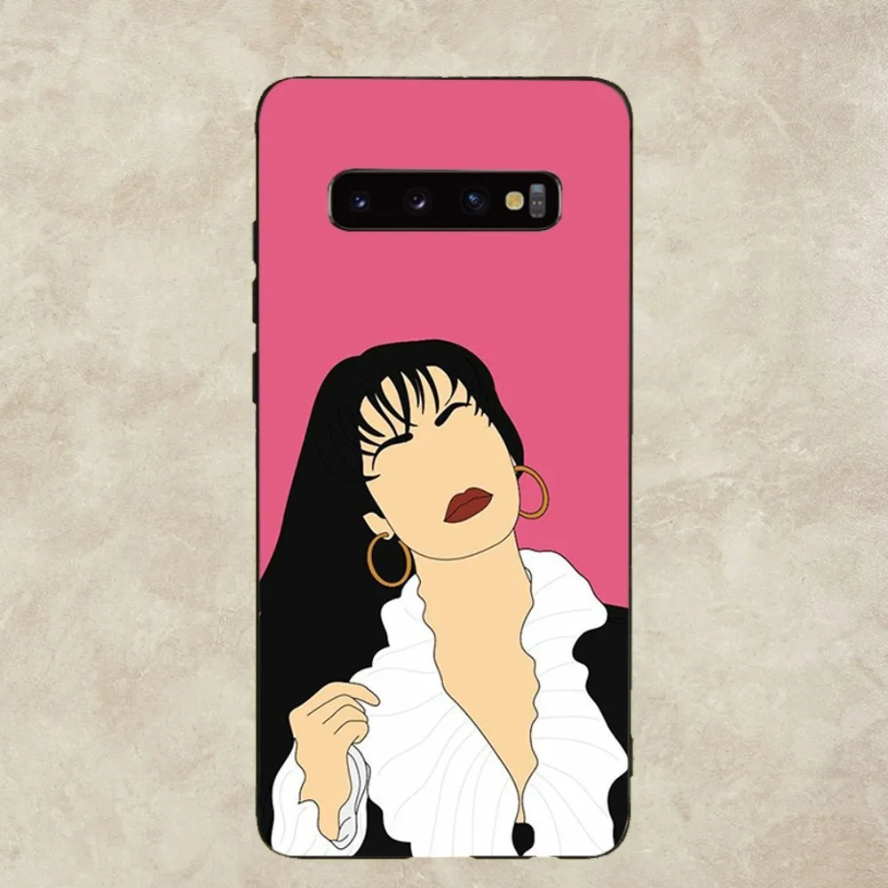 S-Selena Q-Quintanilla siinger Phone Case For Samsung Galaxy A52 A12 A51 S21 Edge S22ULTRA S23 S20LITE Plus Ultra Black Cover