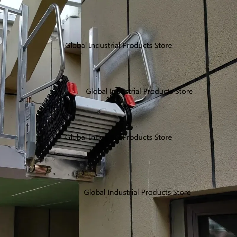 

Customizable Telescopic Folding Attic Ladder 1M-3M Wall Mounted Loft Climbing Stairs Step-Ladder for Easy Access