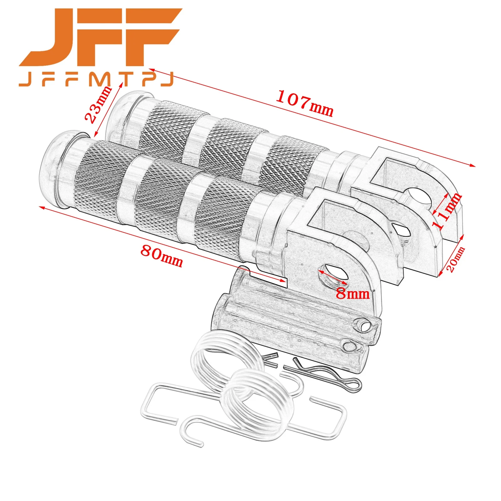 Motorcycle CNC Pedal Foot Pegs FootRest Footpegs Rests Pedals For Honda CBR250R CBR300R CBR400R CBR500R CBR600RR CBR1000RR Parts