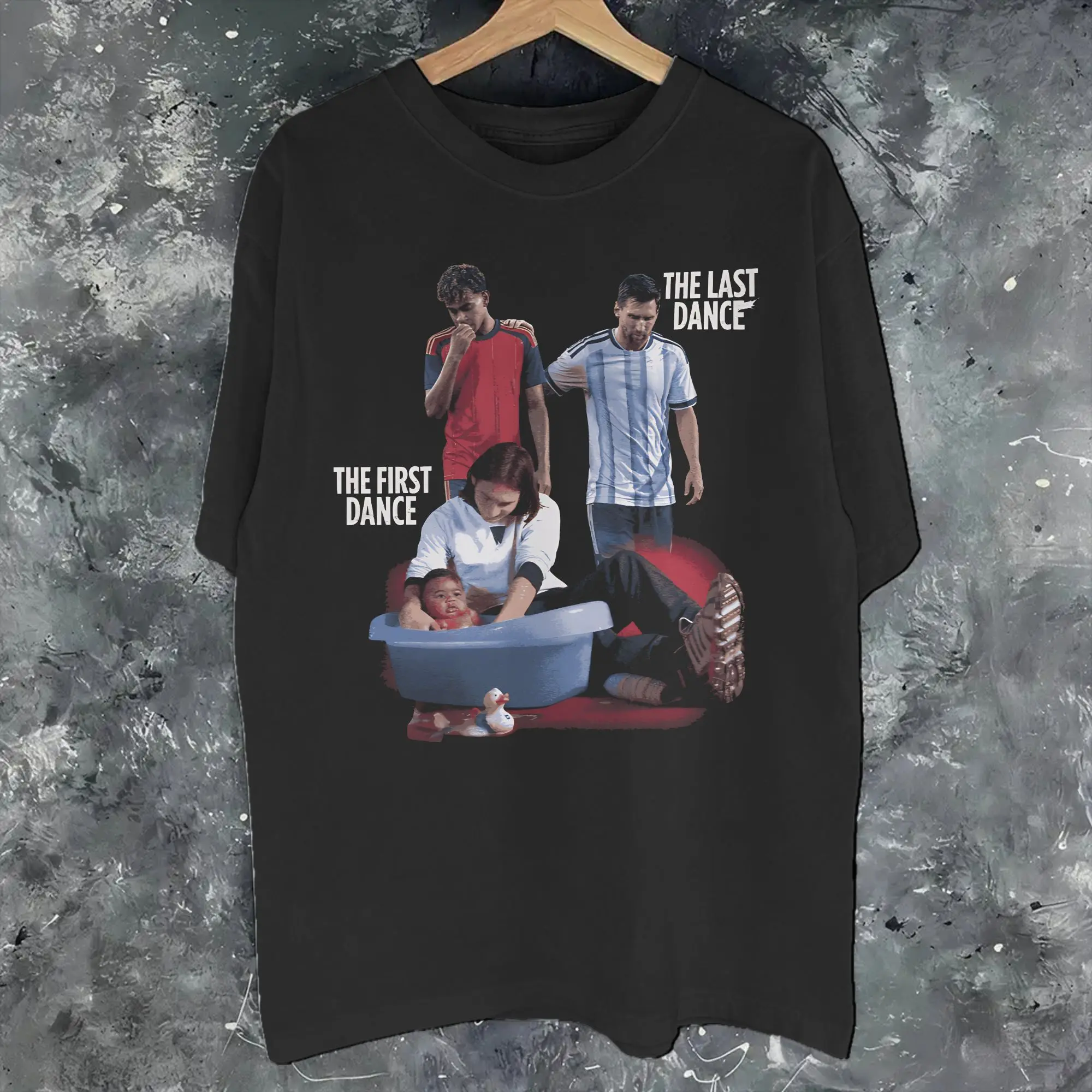 Messies & Yamals Take a Bath Tee Shirt for Men Women Graphic Printing T Shirts  Cotton Clothing