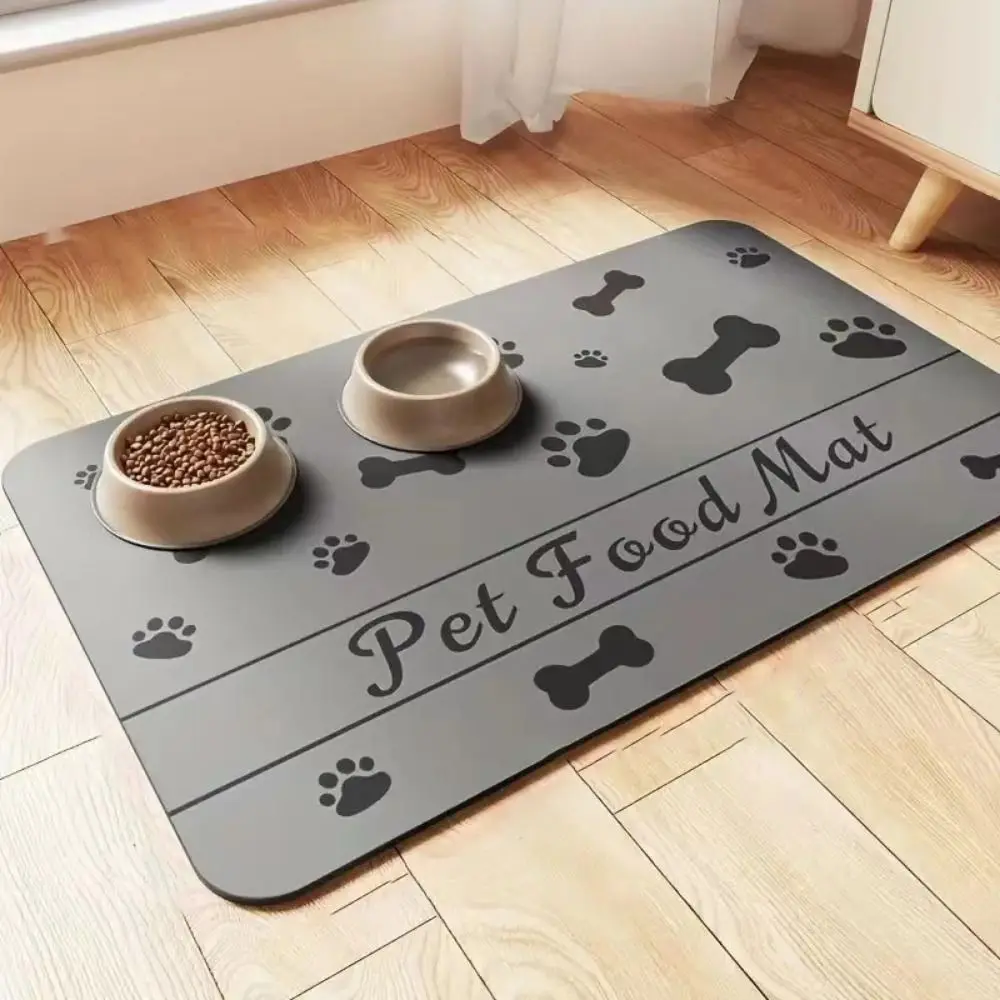 Non-slip Pet Mat for cat Color Pet Food Mat Pet Bowl Drinking Water Pad Dog Feeding Mat