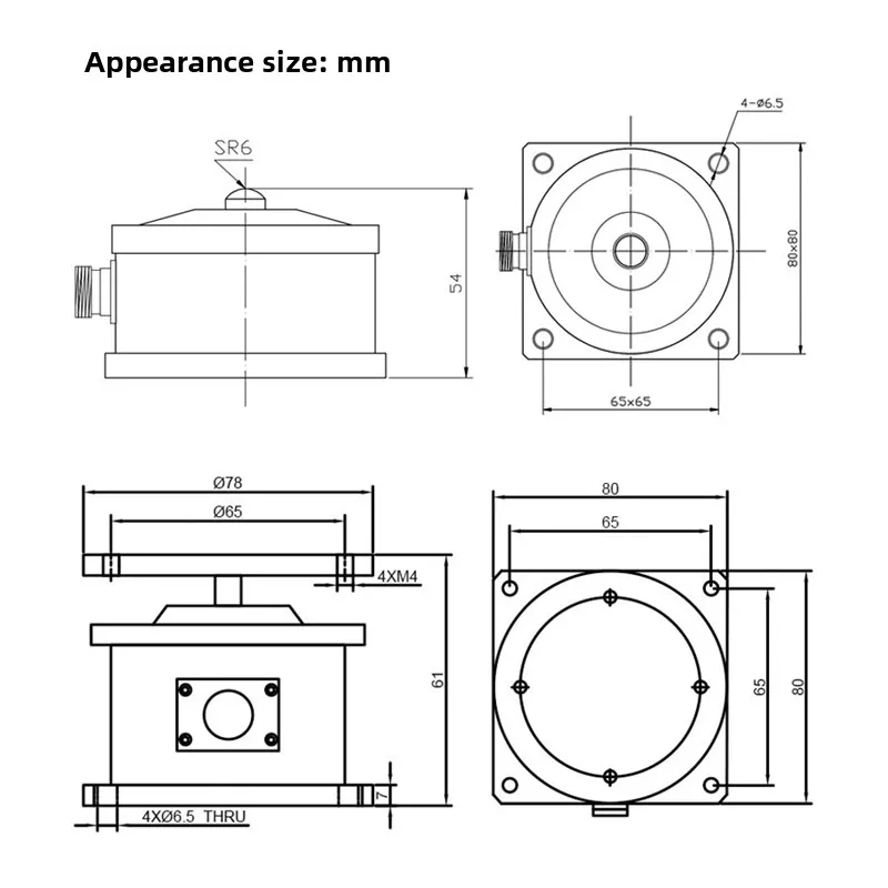 High Precision Circular Foil Side Pressure Load Cell for Weight Measurement