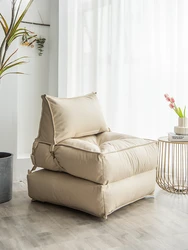 Puanbag-Silla de cubierta plegable individual, sofá con respaldo para balcón, dormitorio y sala de estar, moderno, Simple y Flexible