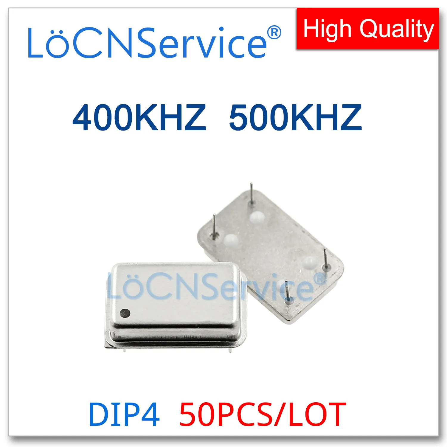 

50PCS 400KHZ 500KHZ Crystal Oscillator Active Crystal OSC DIP-4 Rectangular Full Size 400K 500K 400.000KHZ 400.0KHZ 500.000KHZ