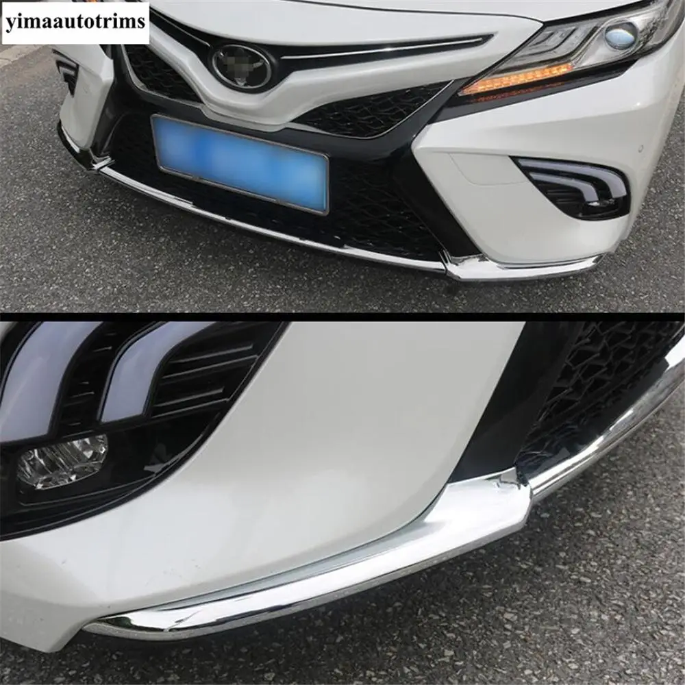 Front Bumper Corner Lower Anti-rub Edge Guard Scratch Strip Protection Cover Trim Accessories  For Toyota Camry XV70 2018 - 2021