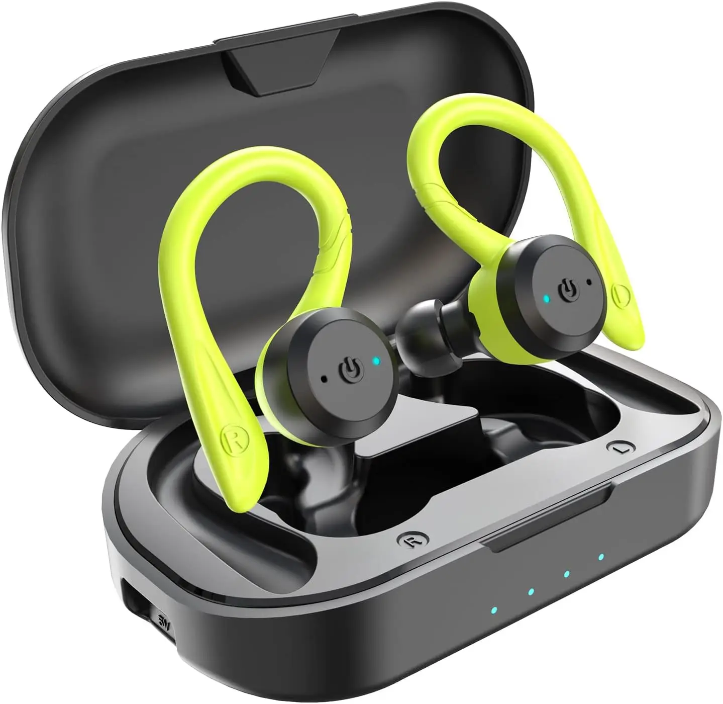 Wireless Bluetooth earphones with charging case IPX7 waterproof stereo earphones, suitable for sports and running