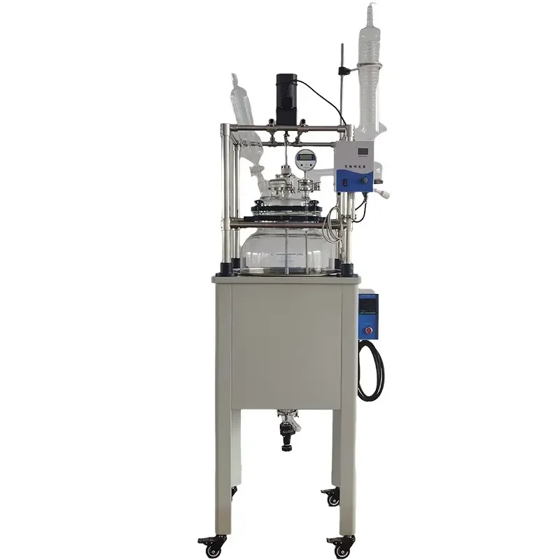 i 100L Explosion-Proof High Borosilicate Bioreactor Including Pressure Vessel Pump Motor Lab Vacuum Sphere Glass Reflux