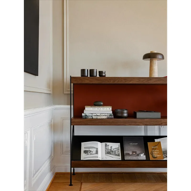 

Bookshelf Shelf Floor to wall Living room Medieval magazine shelf Display cabinet Magazine cabinet Designer