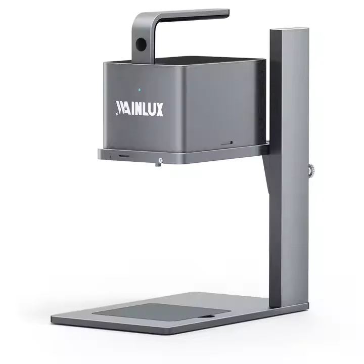 

Портативный ручной станок для лазерной гравировки и резки мощностью 5 Вт для резиновой фанеры, новый мини-инструмент для надписей с поддержкой DXF