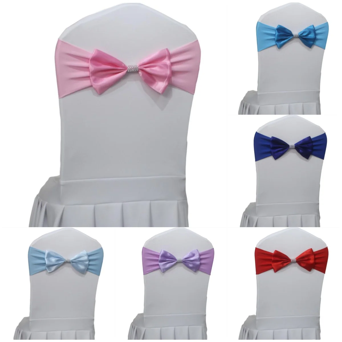 Розовый-цвет-свадебные-украшения-спандекс-пояса-для-стульев-галстук-бабочка-с-блестящей-ромбовидной-пряжкой-для-дня-рождения