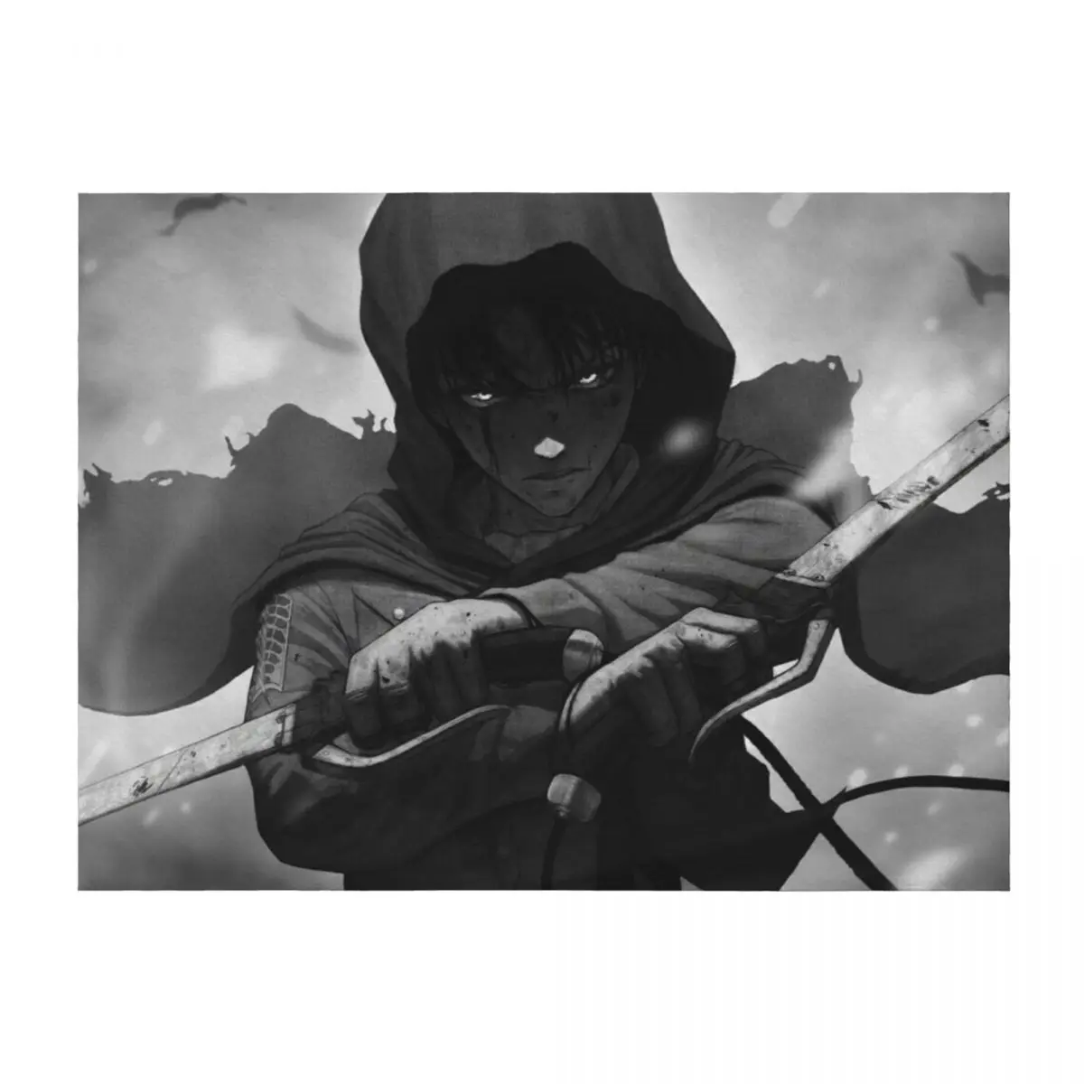 

levi ackerman Throw Blanket Tourist Sofa Weighted warm winter Blankets