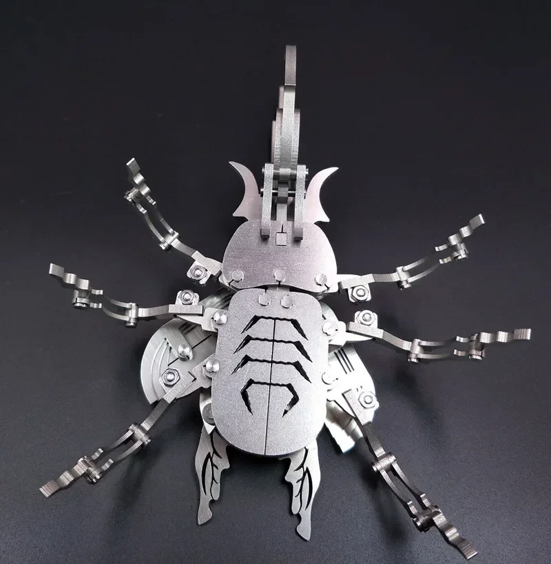 3D Beetle Puzzle Model Kit, Insetos Mecânicos, Modelos De Montagem De Metal, DIY Jigsaw, Brinquedo De Montagem, Presentes, Decoração De Casa