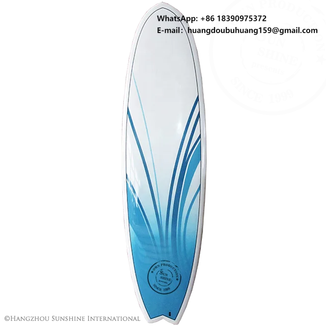 

Epoxy Fiberglass Fish Tail Surfboard with Fom Core