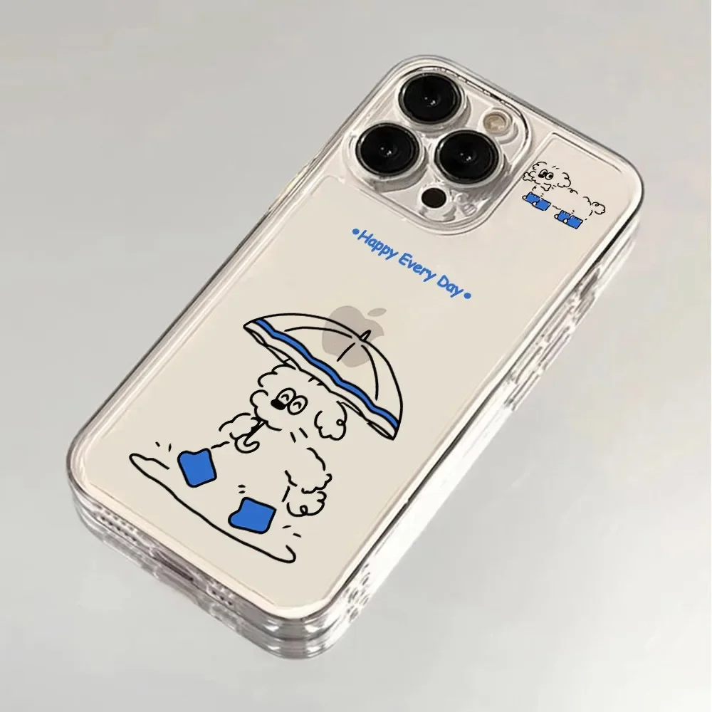 Cute Prankies Dog Phone Case for Samsung Galaxy S24 S23 S22 S21 S20 S10 FE Ultra Plus 5G Note 20 10 Pro Clear Soft Cover