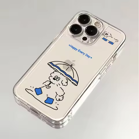 Cute Prankies Dog Phone Case for Samsung Galaxy S24 S23 S22 S21 S20 S10 FE Ultra Plus 5G Note 20 10 Pro Clear Soft Cover