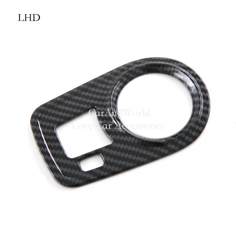 LHD&RHD Carbon Fiber Interior Headlights Adjust Switch Left Control Panel Cover Trims For MG 4 MG4 EV 2022-2024 Car Accessories