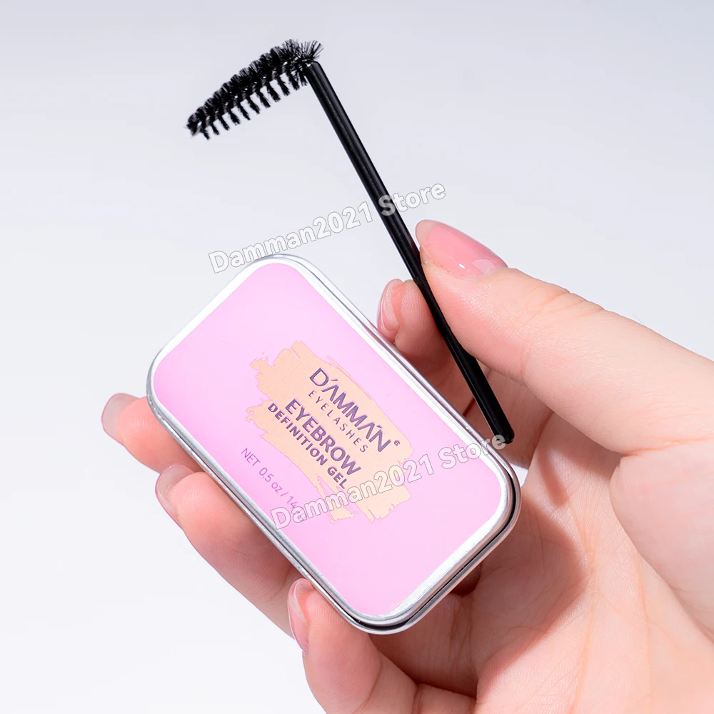 Damman 1 pz Gel per lo styling delle sopracciglia tridimensionale Gel per fissare le sopracciglia trasparente Gel per fissare le sopracciglia a lunga durata impermeabile