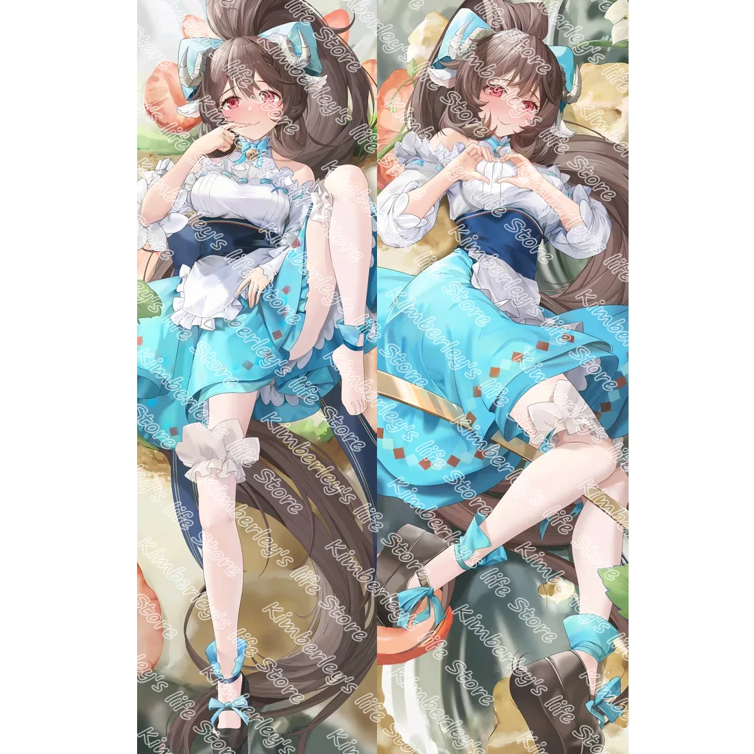 

Anime Arknights Eyjafjalla Cute Dakimakura Hing Body Case Japanese Otaku Loli Pillow Cushion Cover Bed Linings