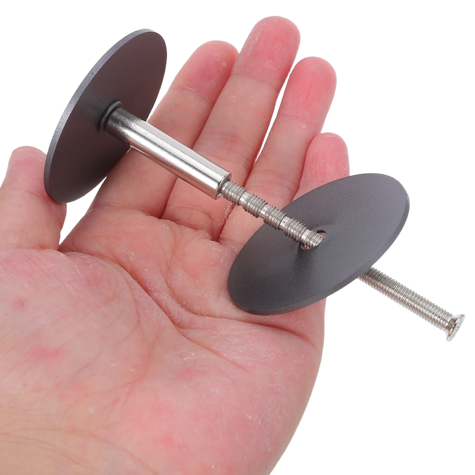 

Door Hole Cover Plate Stainless Steel Deadbolt Cover Filler Diameter 1.58-1.93 Inch Security Door Lock Hole Repair Plate Home