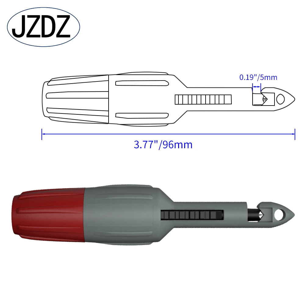 Imagem -02 - Jzdz-sonda Piercing do Fio de Isolamento Clipes Piercing para Multímetro Tensão Voltímetro Teste do Termômetro J30039 Pcs