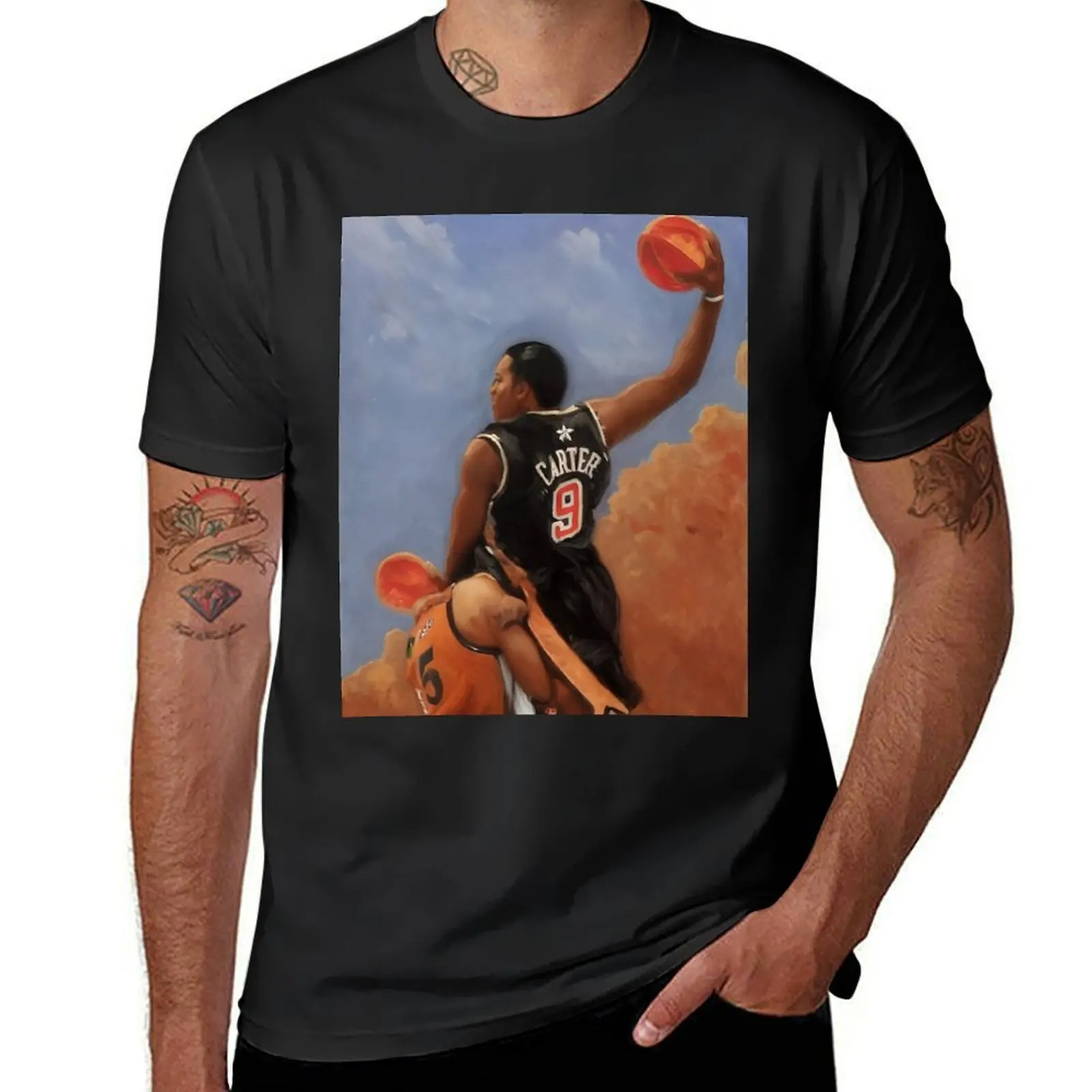 Vince Carter - Paint Art T-Shirt plus sizes funnys heavyweight t shirts for men