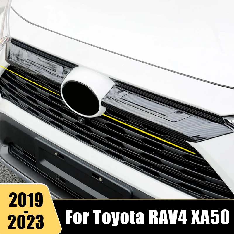 

For Toyota RAV4 XA50 2019 2020 2021 2022 2023 RAV 4 XA 50 Car Front Bumper Grille Protector Sticker Cover Modification Accessori