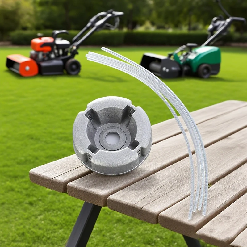 Universal Aluminium Legierung Rasenmäher Kopf Mit Nylon Stahl Rasenmähen Linie Rasenmäher Ersatzteile